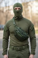 Тактическая поясная-нагрудная сумка — изображение 3